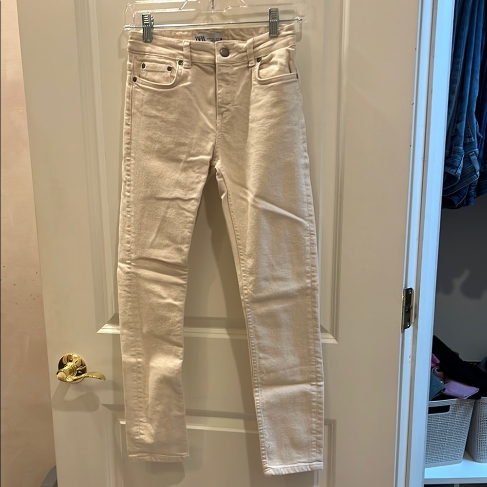 Women's Cream Zara Jeans